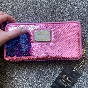 Disney Sleeping Beauty Loungefly Reversible Sequin wallet
